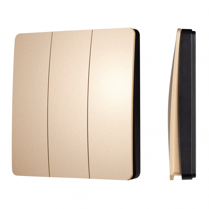 INTELLIGENT ARLIGHT Кнопочная панель KINETIC-801-22-3G-WP-SUF Gold (No battery, IP67, 433Mhz), Arlight, 051677, изображение 1 INTELLIGENT ARLIGHT Кнопочная панель KINETIC-801-22-3G-WP-SUF Gold (No battery, IP67, 433Mhz), Arlight, 051677, изображение 1