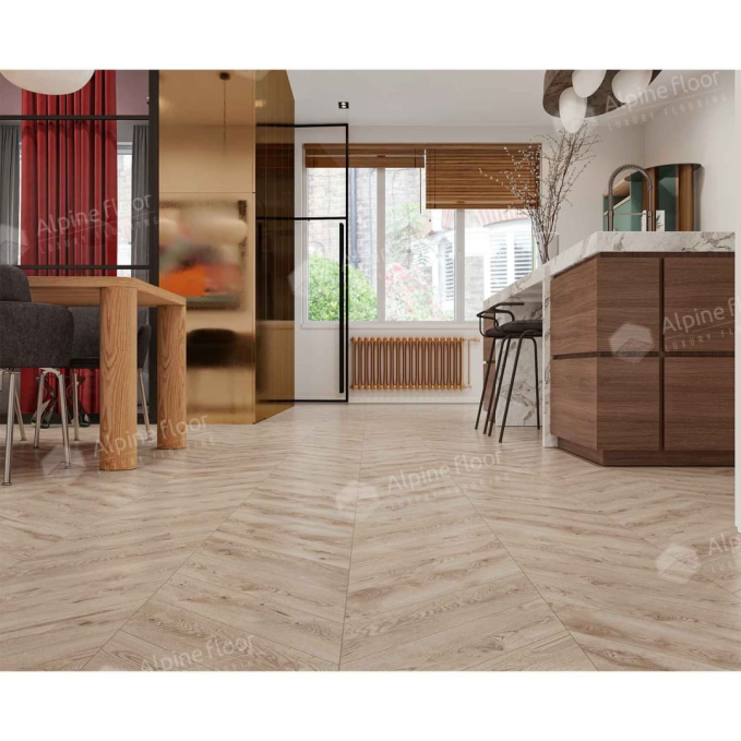 Каменный ламинат SPC Alpine Floor Chevron Alpine Гикори, ECO 18-21 MC