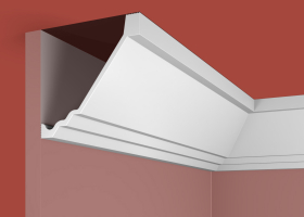 Карниз Cosca Decor KX054, 113х116x2000 мм, Экополимер
