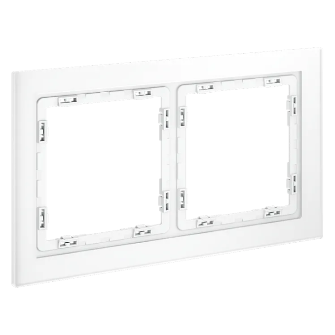 Рамка стеклянная VOLTUM S70 на 2 поста, (белый матовый,стекло), Voltum, VLS110202 Рамка стеклянная VOLTUM S70 на 2 поста, (белый матовый,стекло), Voltum, VLS110202