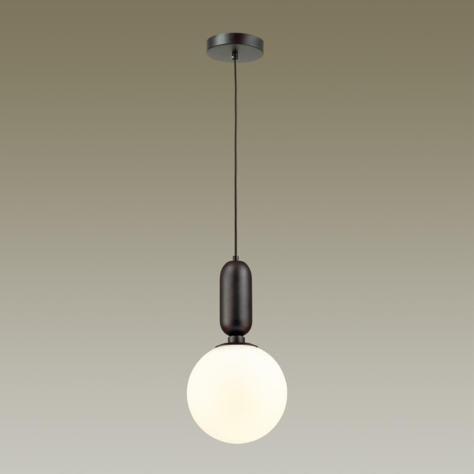 Подвес E27 1*40W (тип лампы СВЕЧА) 220V OKIA PENDANT ODL20 393 ODEON LIGHT 4668/1, фото на цветном фоне 1