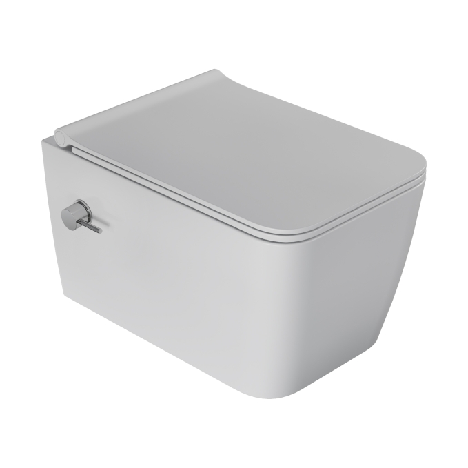 Унитаз подвесной Boheme Zen 967-SET-2-MW белый с крышкой с функцией биде Унитаз подвесной Boheme Zen 967-SET-2-MW белый с крышкой с функцией биде