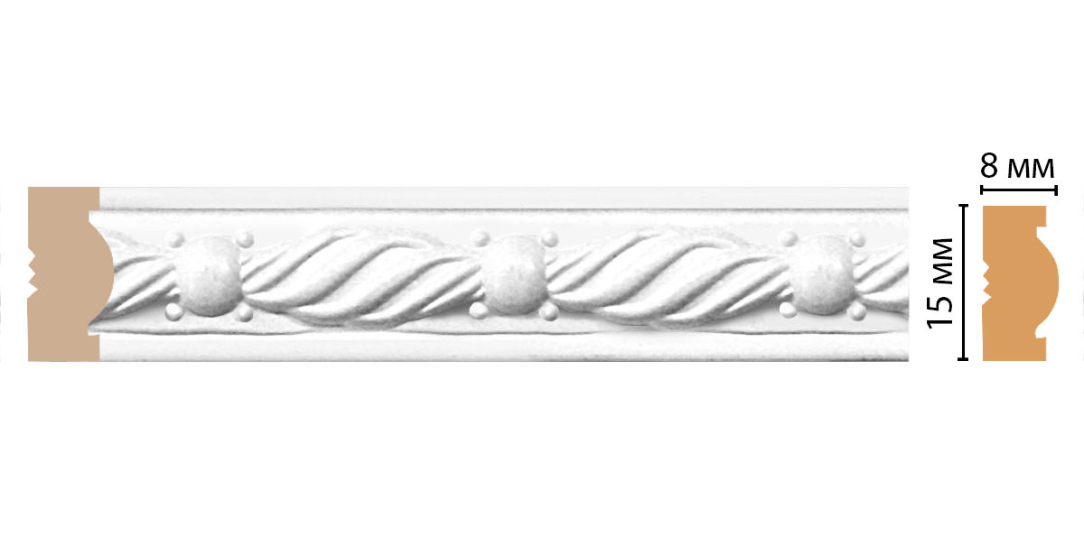 Молдинг Decomaster 105-16, 15x8x2400 мм Молдинг Decomaster 105-16, 15x8x2400 мм