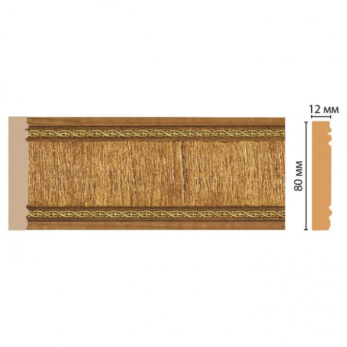 Молдинг Decomaster 150-4 ДМ, 80x12x2400 мм Молдинг Decomaster 150-4 ДМ, 80x12x2400 мм
