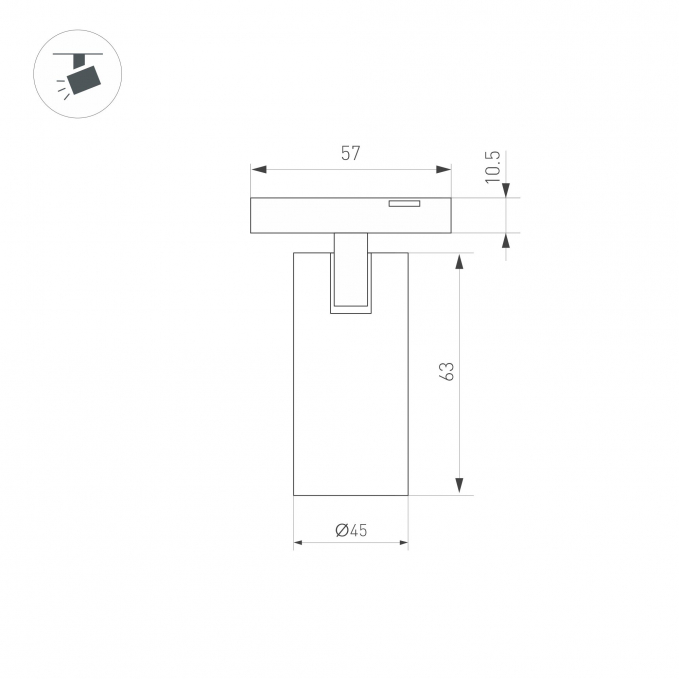 Светильник MAG-MICROCOSM-SPOT-R45-9W Warm3000 (BK, 36 deg, 24V), Arlight, 043254, изображение 2