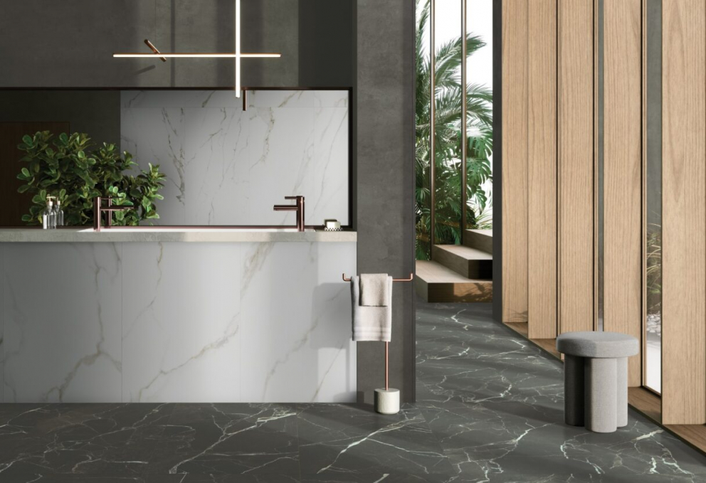 Керамогранит Vitra SilkMarble Порто Неро Матовый R9 60x60, K947790R