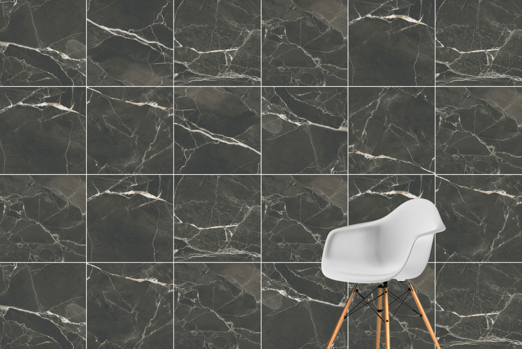 Керамогранит Vitra SilkMarble Порто Неро Матовый R9 60x60, K947790R