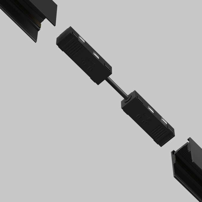Коннектор питания прямой гибкий 5см Exility черный, TRA034CPC-42B-5-1, изображение 2 Коннектор питания прямой гибкий 5см Exility черный, TRA034CPC-42B-5-1, изображение 2