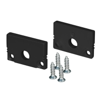 Заглушка SL-SLIM20-H13 BLACK с отверстием, Arlight, 037513