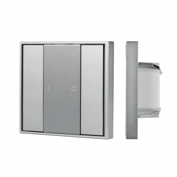 INTELLIGENT ARLIGHT Кнопочная панель DALI-201-23-1G-DIM-DT6-IN Silver (BUS, Frame), Arlight, 048181, изображение 1 INTELLIGENT ARLIGHT Кнопочная панель DALI-201-23-1G-DIM-DT6-IN Silver (BUS, Frame), Arlight, 048181, изображение 1