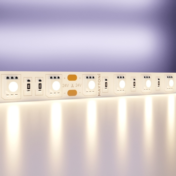 Светодиодная лента 24В 5050 14,4Вт/м 3000K 5м IP20, 10168, изображение 1