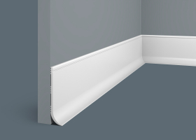 Плинтус Cosca Decor PL003, 80х18x2000 мм, Экополимер Плинтус Cosca Decor PL003, 80х18x2000 мм, Экополимер