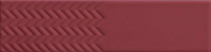 Настенная плитка 41zero42 Biscuit Waves Bordeaux 5x20 (кабанчик), 4101160