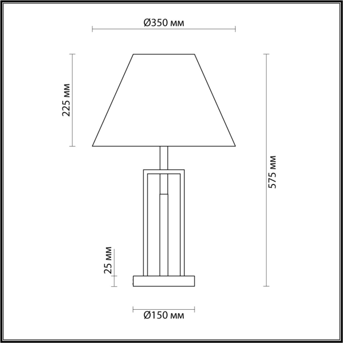 Настольная лампа E27 1*60W 220V FLETCHER NEOCLASSI LN23 000 LUMION 5291/1T, схема товара Настольная лампа E27 1*60W 220V FLETCHER NEOCLASSI LN23 000 LUMION 5291/1T, схема товара