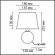 Настольная лампа Е27 1*60W 220V TAREKA CLASSI LN26 505 LUMION 8215/1T, схема товара Настольная лампа Е27 1*60W 220V TAREKA CLASSI LN26 505 LUMION 8215/1T, схема товара