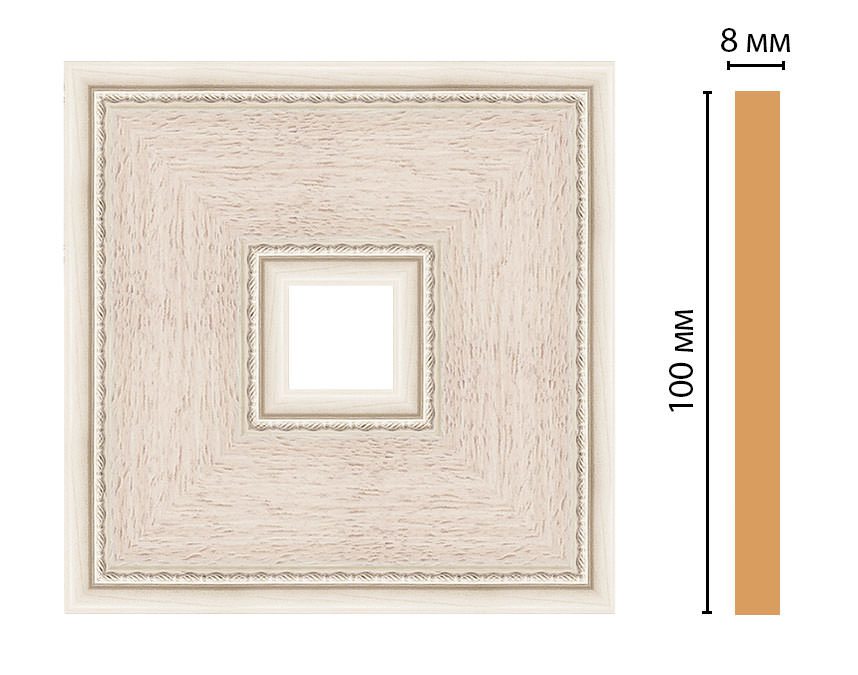 Вставка цветная Decomaster 187-2-13, 100x100x8 мм Вставка цветная Decomaster 187-2-13, 100x100x8 мм
