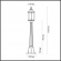 Ландшафтный светильник 107см E27 1*60W IP44 MAVRET NATURE ODL22 703 ODEON LIGHT 4961/1F, схема товара Ландшафтный светильник 107см E27 1*60W IP44 MAVRET NATURE ODL22 703 ODEON LIGHT 4961/1F, схема товара
