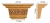 Капитель Decomaster D203-58, 220x113x70 мм