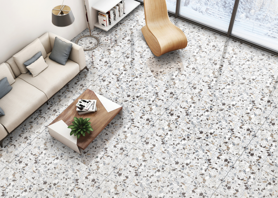 Керамогранит NT Ceramic Terrazzo White Creative 4D 60x120, NTTVL99847D Керамогранит NT Ceramic Terrazzo White Creative 4D 60x120, NTTVL99847D