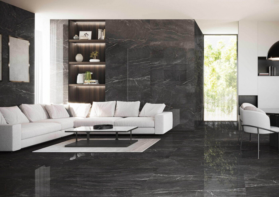 Керамогранит Keraben Idyllic Aura Black Honed Soft 60x120 Керамогранит Keraben Idyllic Aura Black Honed Soft 60x120