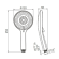 Душевая лейка Caprigo Parts 98-501-NER черный Душевая лейка Caprigo Parts 98-501-NER черный