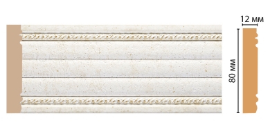 Молдинг Decomaster 150-40, 80x12x2400 мм