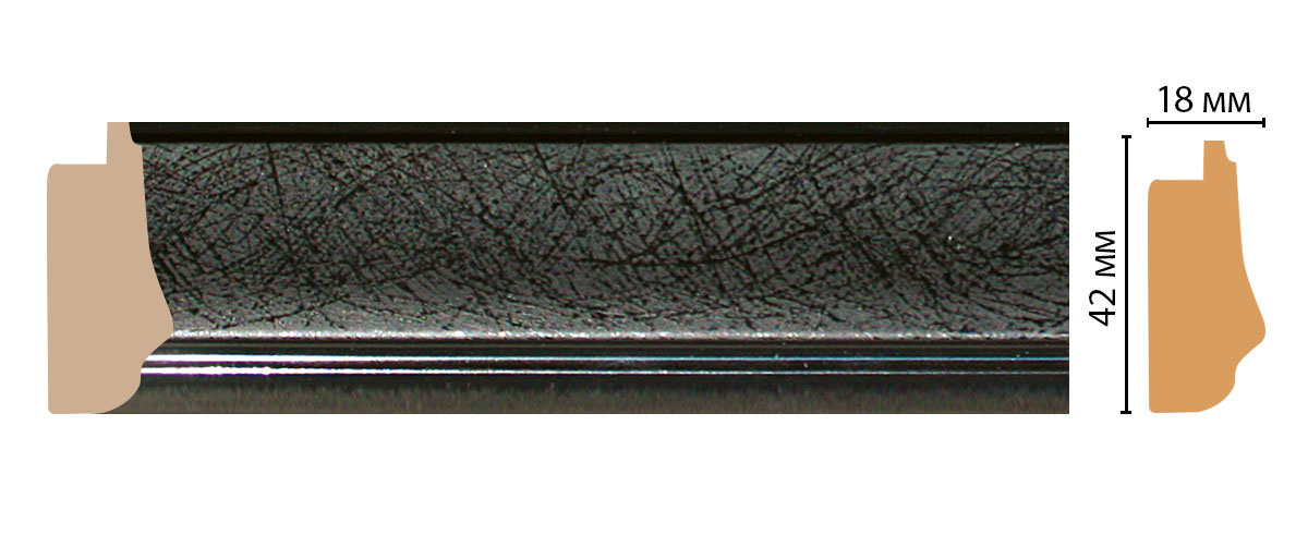 Багет Decomaster 477-195, 41x18x2900 мм Багет Decomaster 477-195, 41x18x2900 мм