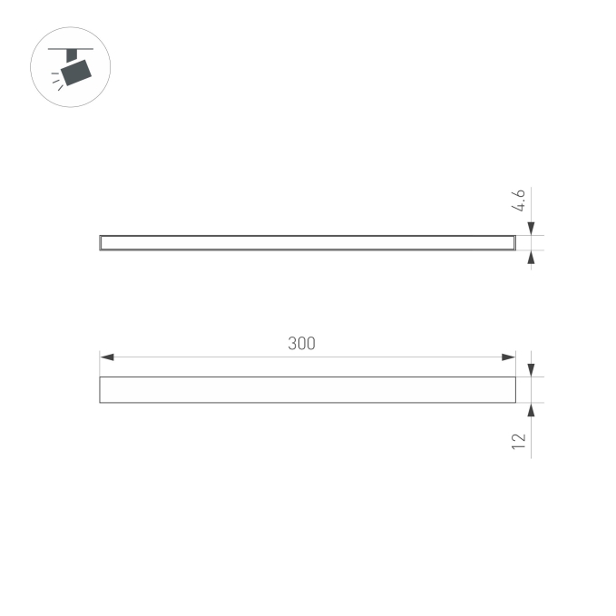 Светильник MAG-MICROCOSM-STRIP-L300-5W Warm3000 (BK, 100 deg, 24V), Arlight, 043265, изображение 4 Светильник MAG-MICROCOSM-STRIP-L300-5W Warm3000 (BK, 100 deg, 24V), Arlight, 043265, изображение 4