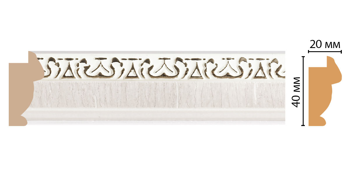 Молдинг Decomaster 807-7D, 40x20x2900 мм Молдинг Decomaster 807-7D, 40x20x2900 мм