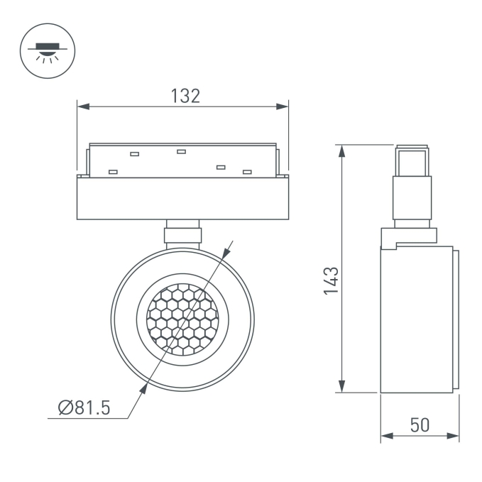 Светильник MAG-ORIENT-POINT-R80-12W Day4000 (WH, 18 deg, 48V), Arlight, 048404, изображение 4 Светильник MAG-ORIENT-POINT-R80-12W Day4000 (WH, 18 deg, 48V), Arlight, 048404, изображение 4