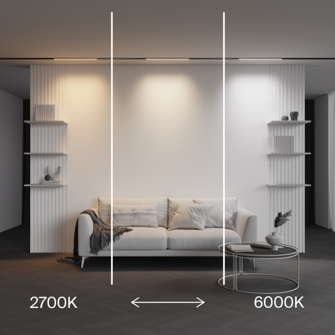 Трековый светильник Базис / Basis Exility X 2700-6000K 12Вт 120° Dim Dali2, TR240-4-12WTW-DD2-B, изображение 6 Трековый светильник Базис / Basis Exility X 2700-6000K 12Вт 120° Dim Dali2, TR240-4-12WTW-DD2-B, изображение 6