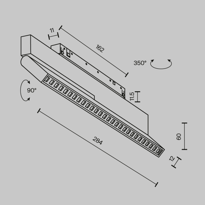 Трековый светильник Точки / Points Exility 2700-6000K 24Вт 36° Dim Dali2, TR031-4-24WTW-DD2-B, изображение 10
