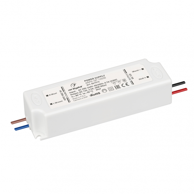 Блок питания ARPV-SP-12030 (12V, 2.5A, 30W), Arlight, 041913, изображение 1 Блок питания ARPV-SP-12030 (12V, 2.5A, 30W), Arlight, 041913, изображение 1