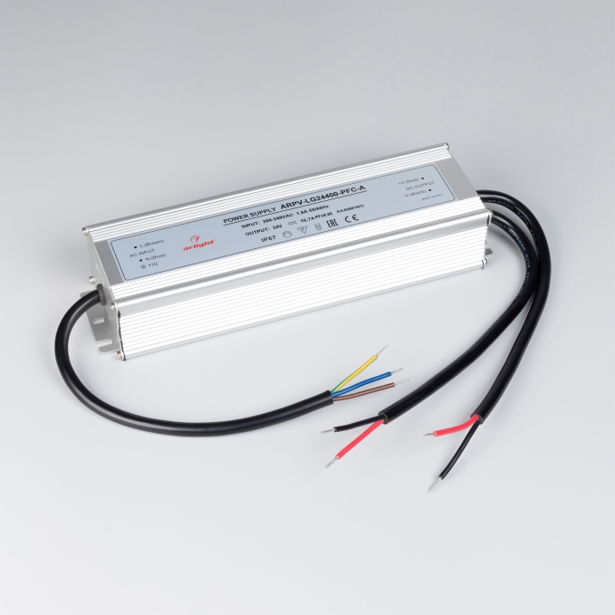 Блок питания ARPV-LG24400-PFC-A (24V, 16.7A, 400W), Arlight, 026810(1), изображение 3 Блок питания ARPV-LG24400-PFC-A (24V, 16.7A, 400W), Arlight, 026810(1), изображение 3