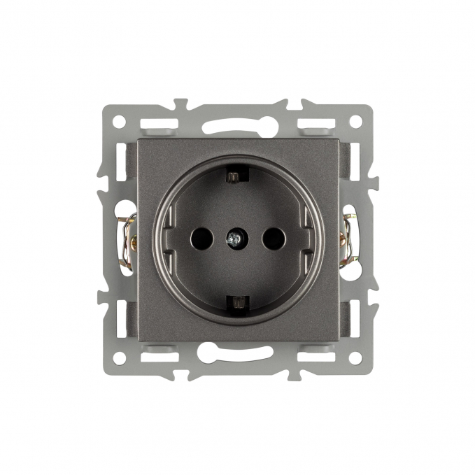 Механизм электрической розетки SCT-MEU1-PL-GR (250V, 16A), Arlight, 043732, изображение 2