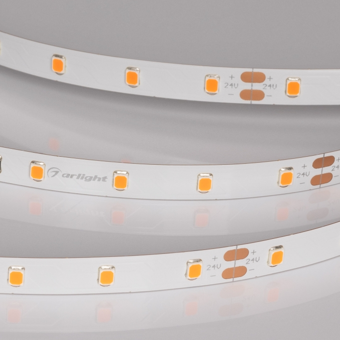 Светодиодная лента RT-A60-8mm 24V Carrot (4.8 W/m, IP20, 5m), Arlight, 055375, изображение 3 Светодиодная лента RT-A60-8mm 24V Carrot (4.8 W/m, IP20, 5m), Arlight, 055375, изображение 3