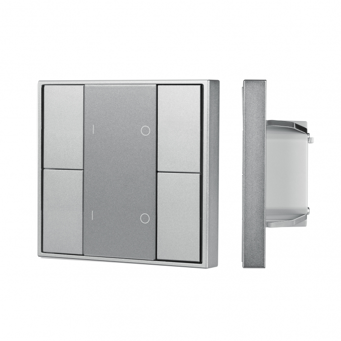 INTELLIGENT ARLIGHT Кнопочная панель DALI-201-23-2G-DIM-DT6-IN Silver (BUS, Frame), Arlight, 048183, изображение 1 INTELLIGENT ARLIGHT Кнопочная панель DALI-201-23-2G-DIM-DT6-IN Silver (BUS, Frame), Arlight, 048183, изображение 1