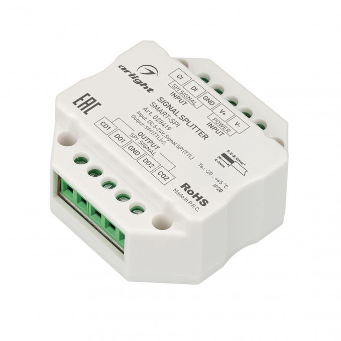 Усилитель SMART-SPI (12-24V, 2 output), Arlight, 028419, изображение 1 Усилитель SMART-SPI (12-24V, 2 output), Arlight, 028419, изображение 1