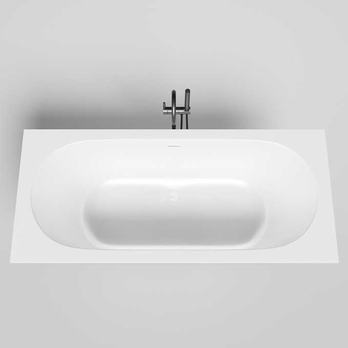 Ванна из литьевого камня Salini Ornella Axis Kit 180x80 103511M белая матовая встраиваемая Ванна из литьевого камня Salini Ornella Axis Kit 180x80 103511M белая матовая встраиваемая