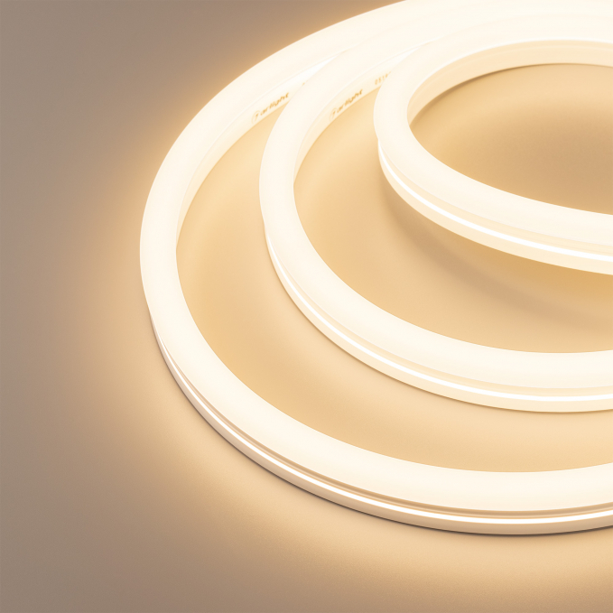 Светодиодная лента герметичная MOONLIGHT-SIDE-X336-12x24mm 230V Warm2700 (11 W/m, IP65, 50m, wire x1), Arlight, 055520, изображение 2