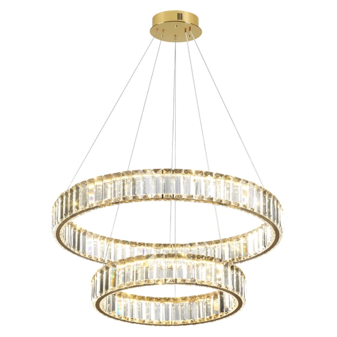 Люстра LED 60W 4000K 6000Лм VEKIA L-VISION ODL23 589 ODEON LIGHT 5015/60L, фото на белом фоне