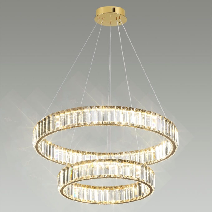Люстра LED 60W 4000K 6000Лм VEKIA L-VISION ODL23 589 ODEON LIGHT 5015/60L, фото на цветном фоне 1