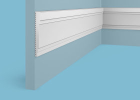 Молдинг Cosca Decor MX028, 85х12x2000 мм, Экополимер Молдинг Cosca Decor MX028, 85х12x2000 мм, Экополимер