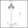 Торшер E14 3*40W VERSIA HALL ODL23 627 ODEON LIGHT 4977/3F, схема товара Торшер E14 3*40W VERSIA HALL ODL23 627 ODEON LIGHT 4977/3F, схема товара