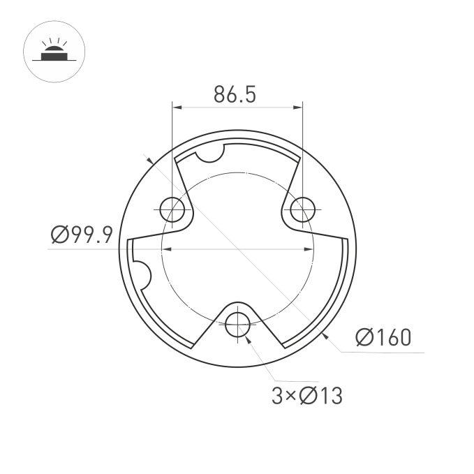 Светильник LGD-GUIDE-BOLL-H800-20W Warm3500-MIX (GR, 280 deg, 230V), Arlight, 045528, изображение 6