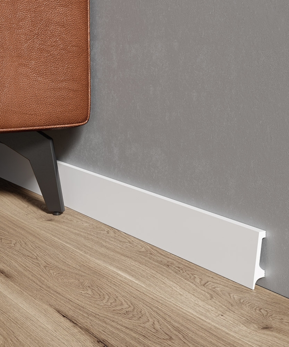 Плинтус Cosca Decor PX045, 63х16x2000 мм, Экополимер Плинтус Cosca Decor PX045, 63х16x2000 мм, Экополимер