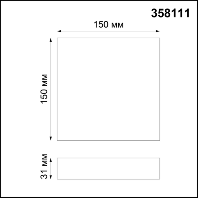 Накладной светильник IP20 LED 4000K 16W 85-265V ORNATE OVER NT19 452 NOVOTECH 358111, схема товара Накладной светильник IP20 LED 4000K 16W 85-265V ORNATE OVER NT19 452 NOVOTECH 358111, схема товара