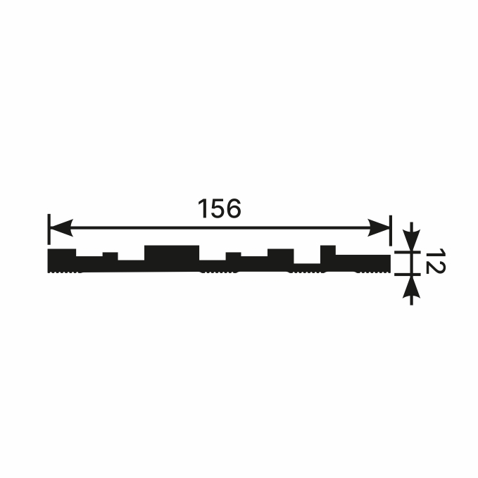 Стеновая панель Cosca Decor RP002, 156х12x2800 мм, Экополимер Стеновая панель Cosca Decor RP002, 156х12x2800 мм, Экополимер
