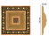 Вставка цветная Decomaster D208-57, 120x120x22 мм Вставка цветная Decomaster D208-57, 120x120x22 мм