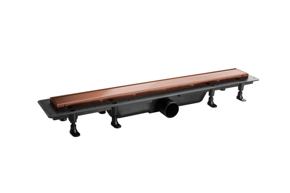 Душевой трап Plastbrno Design 4 SZH965R 65 см матовое розовое золото
